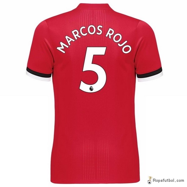 Camiseta Manchester United Replica Primera Ropa Marcos Rojo 2017/18